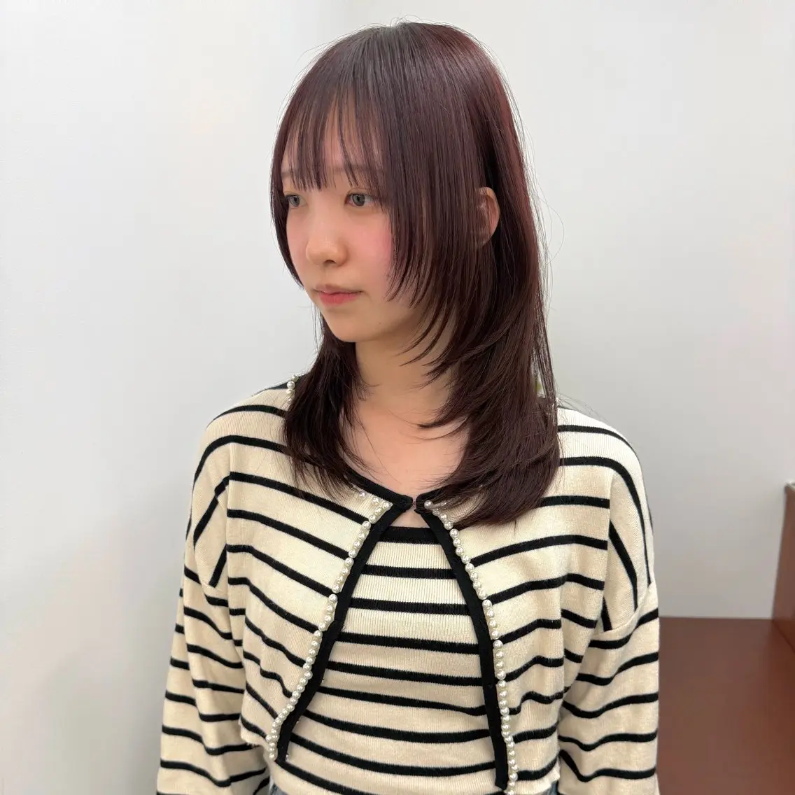 セミロング ハッシュカット レイヤーカット カット 📍葛西りんたろう/ ENVのヘアスタイル