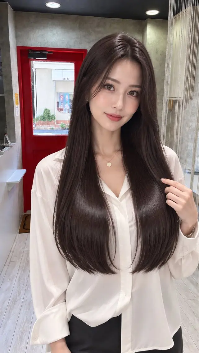 ロング 無料カット charm美容室のヘアスタイル