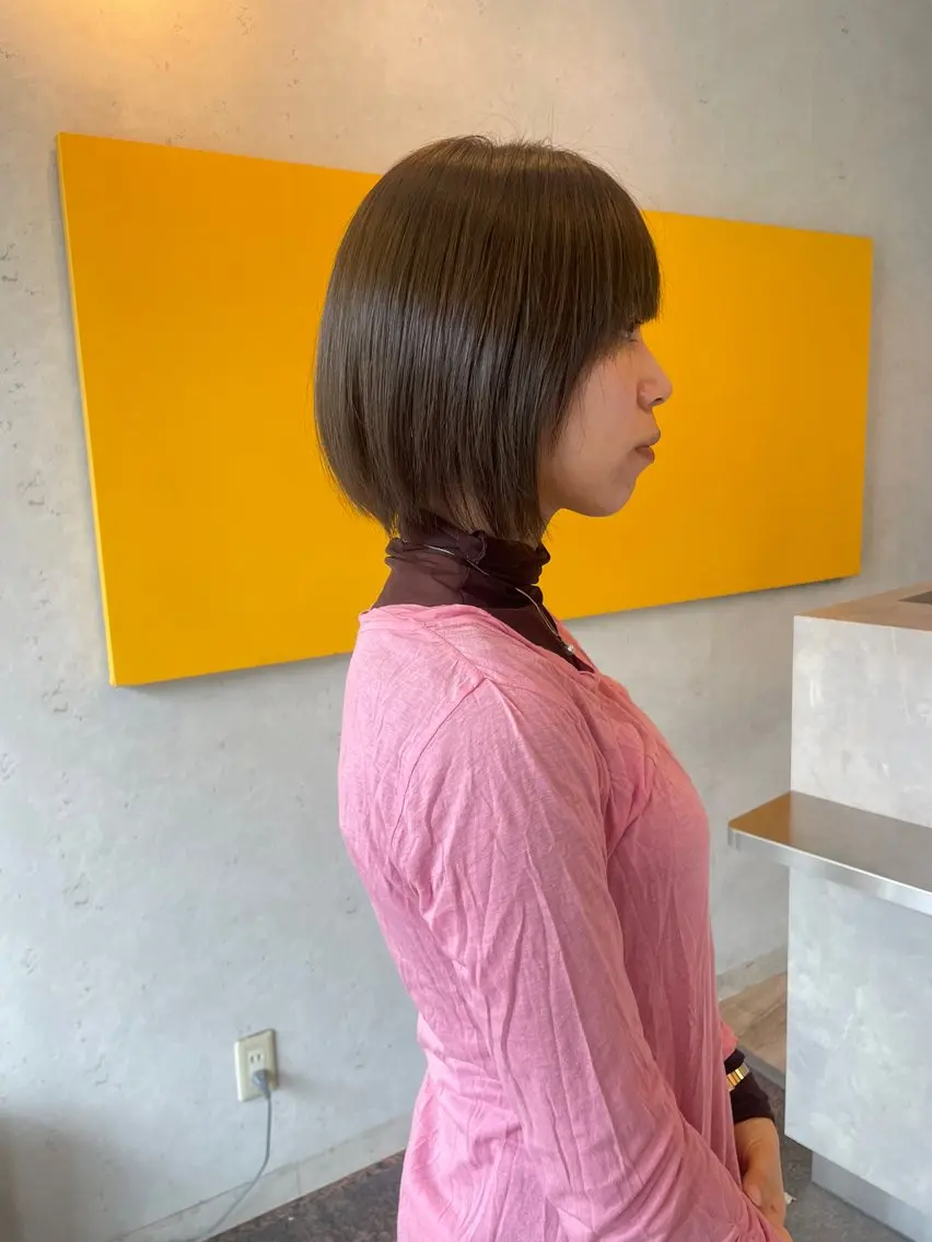 ショート カラー ベージュカラー オリーブベージュ 髪質改善/Bloss om🌷高橋沙衣のヘアスタイル