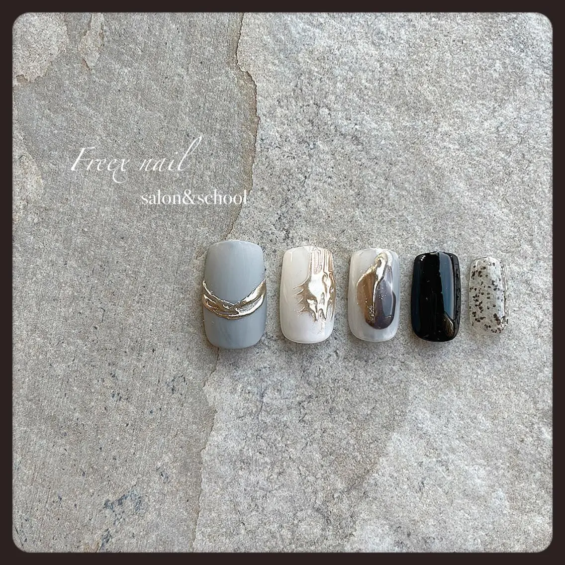 ネイル ミラーネイル ハンドネイル ハンドケア freex nail /ニュアンス/個性派のネイルデザイン