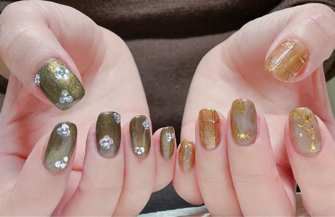 ネイル アートネイル オーロラネイル チークネイル フラッシュネイル フットネイル ハンドネイル ハンドケア 💫ゆか_ Nailartistのネイルデザイン