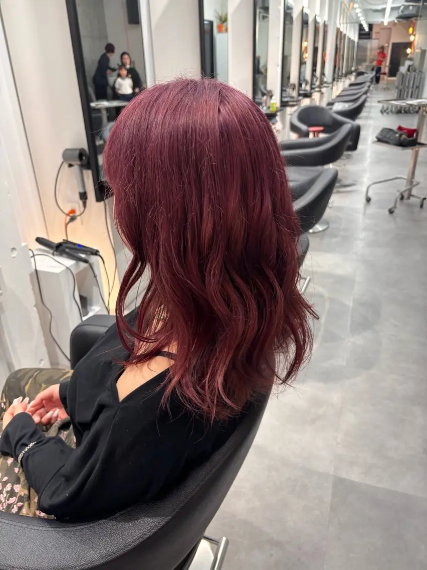セミロング カラー 中野 晴登のヘアスタイル