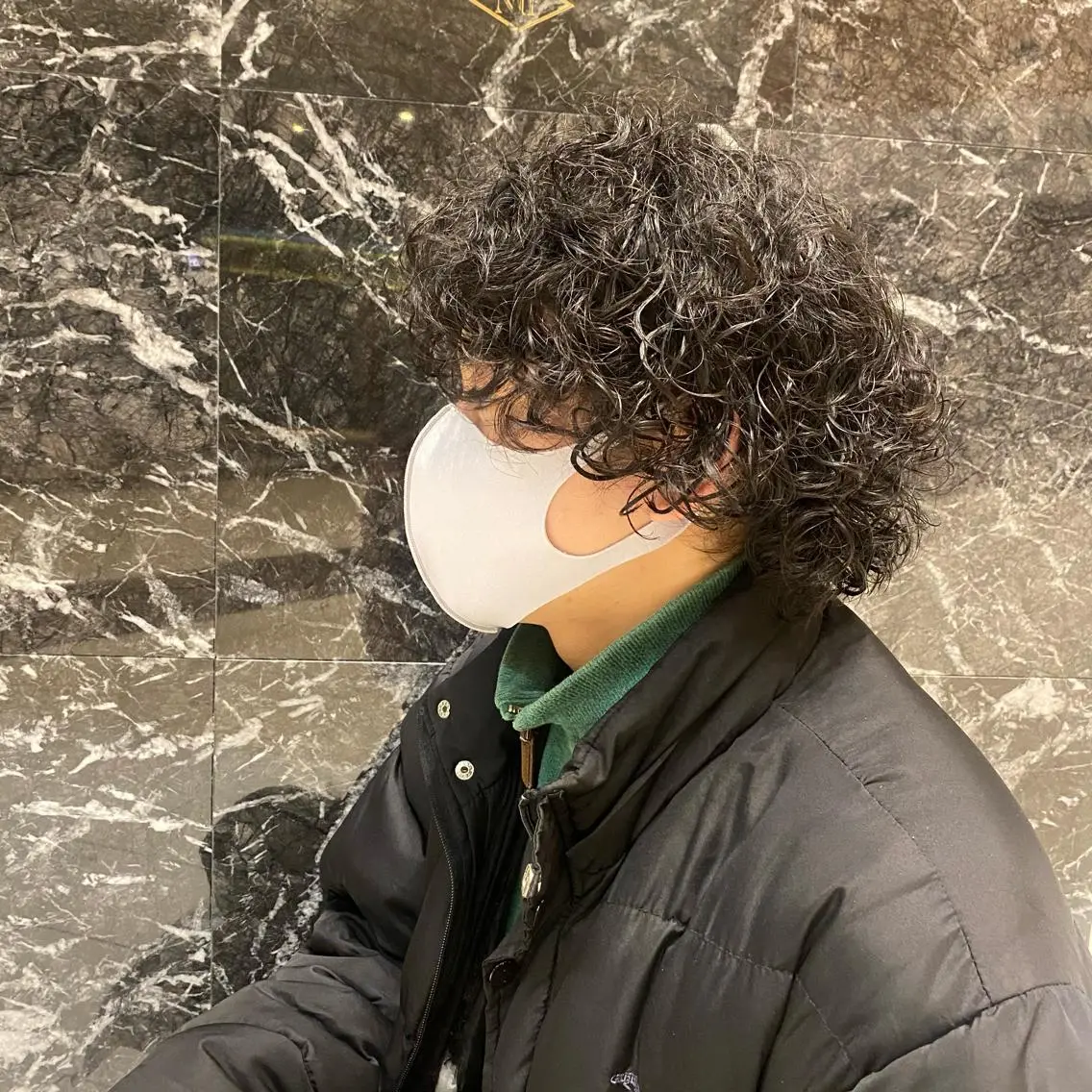 パーマ メンズ 羽石 理江のヘアスタイル