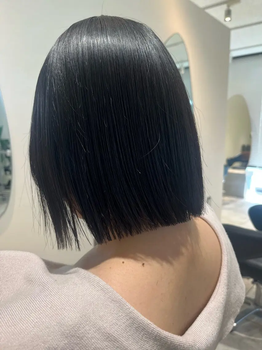 《minimo限定価格🪄》🧤ボブカット🧤タッセルボブ カット+高濃度トリートメントsp🧴🫧の写真