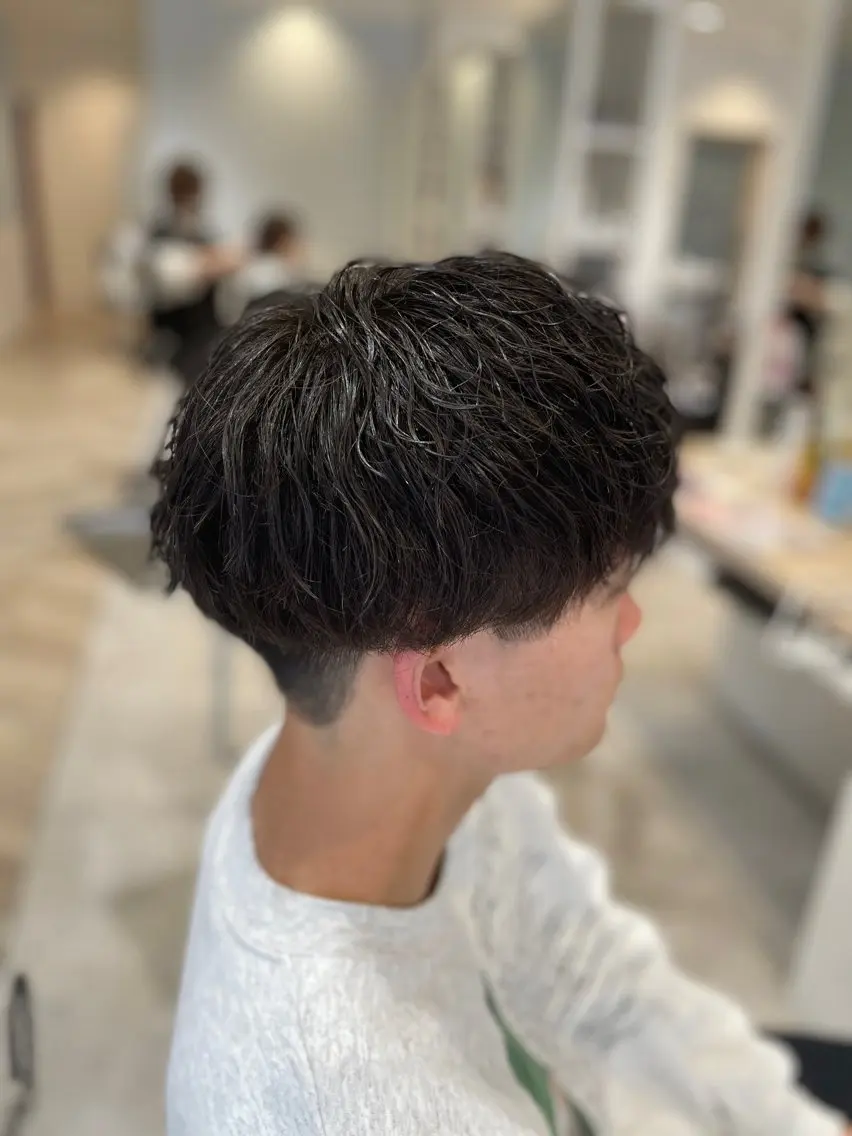 ショート パーマ メンズ カット パーマ メンズパーマ/カット / 古川 諒のヘアスタイル