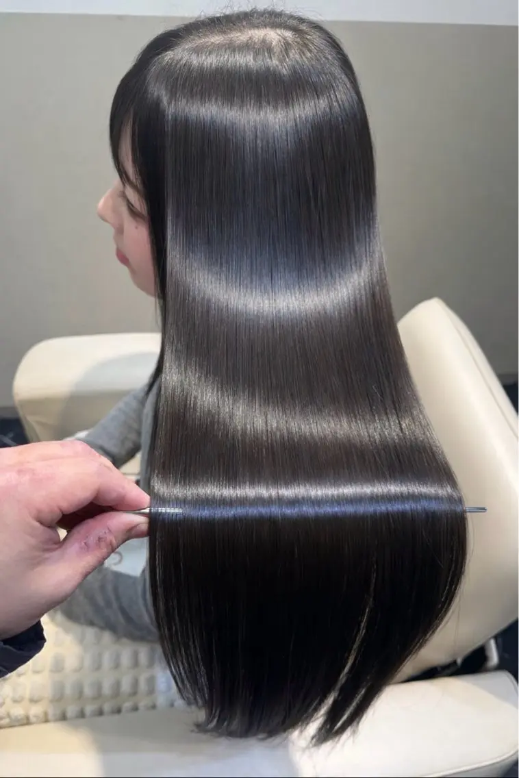 ロング カラー カット ヘアカラー トリートメント ulu+sia/ 神戸本格派髪質改善のヘアスタイル