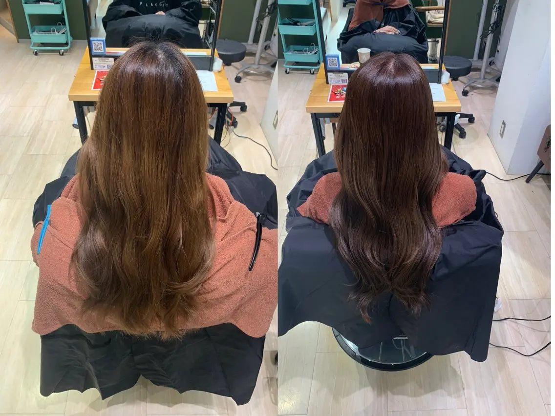 ロング カラー ブラウンカラー パラッチ MIKAのヘアスタイル