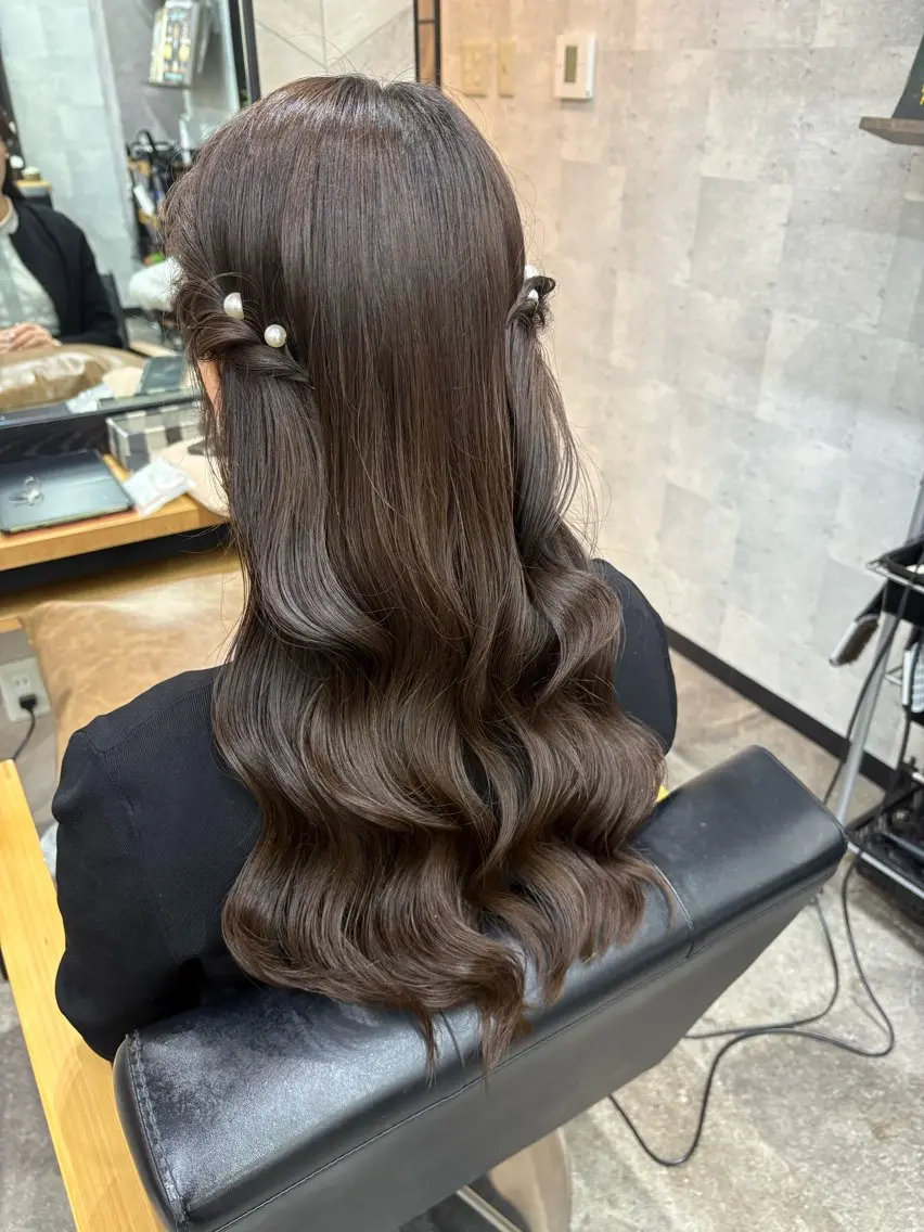 セミロング ヘアアレンジ ヘアセット SHANTi 飯塚 ヘアセット/髪質改善のヘアスタイル
