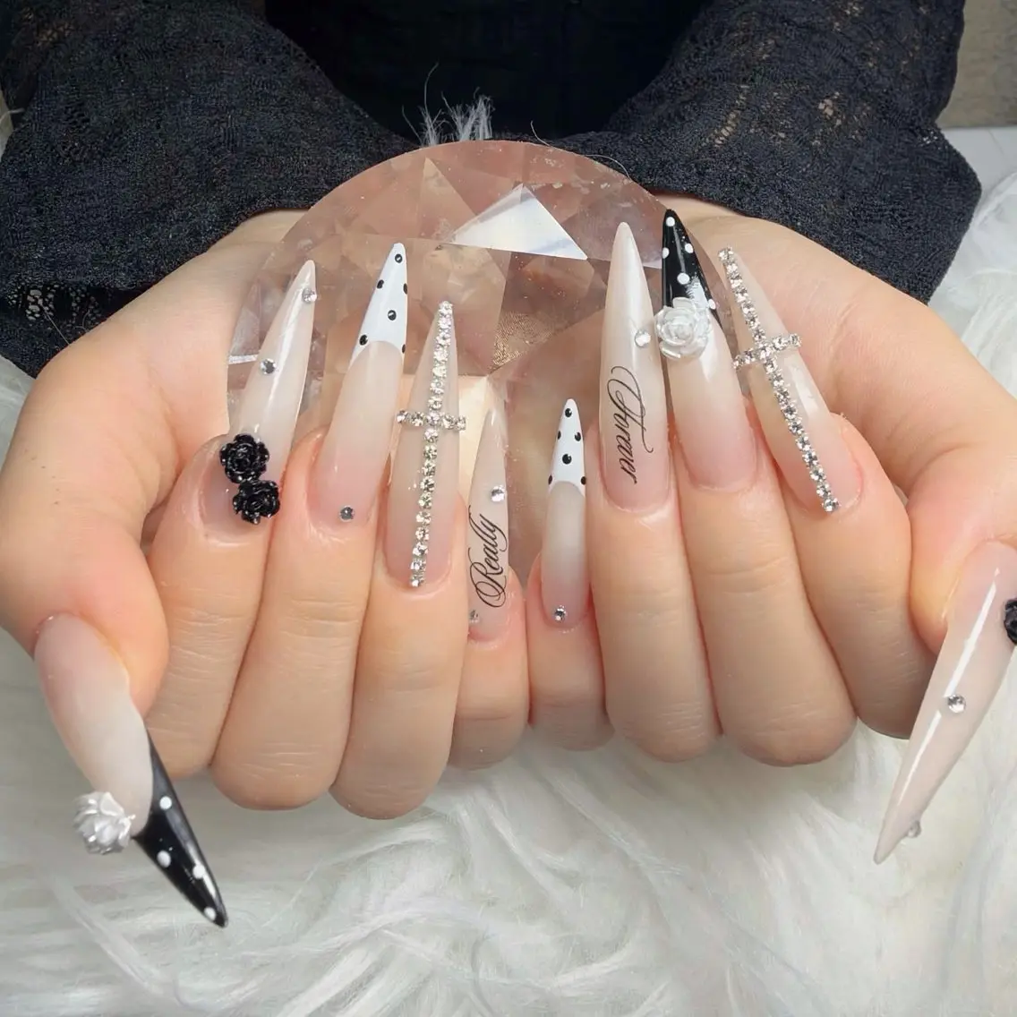 ネイル フットネイル フレンチネイル グラデーション 韓国ネイル ロングネイル ハンドネイル Hani Nail Salonのネイルデザイン