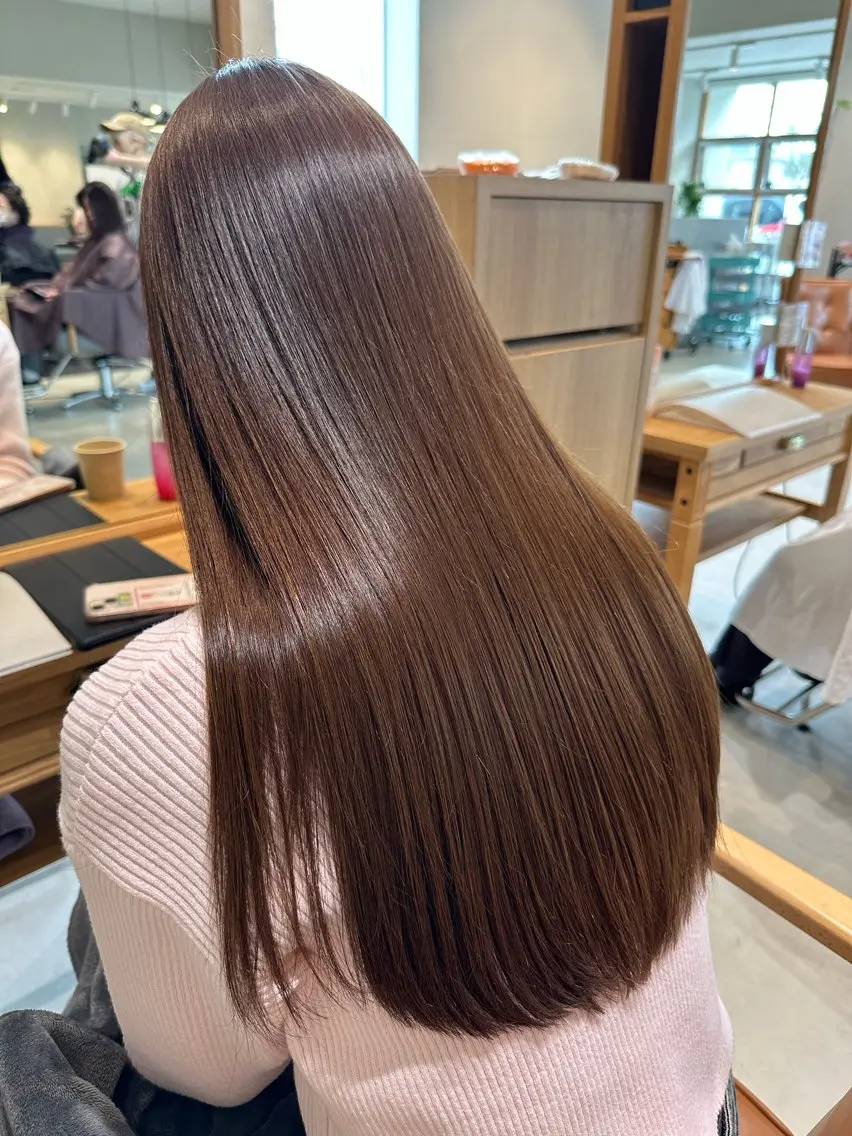 ロング カラー ベージュカラー 永野真也 透明感カラー🪞のヘアスタイル