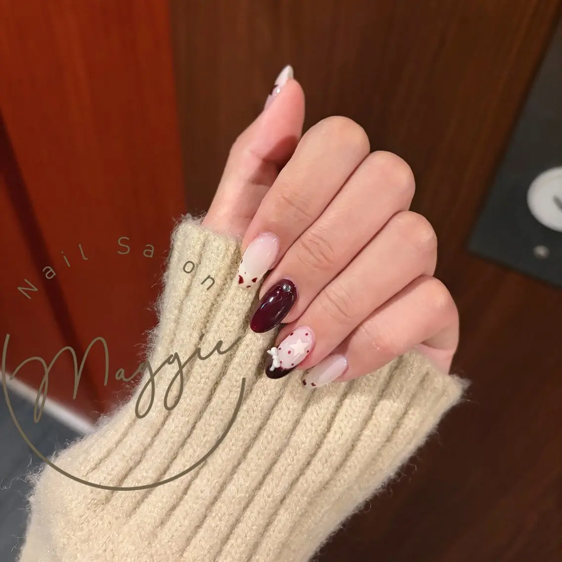 ネイル 持ち込み Maggie りな.(モデル募集のネイルデザイン