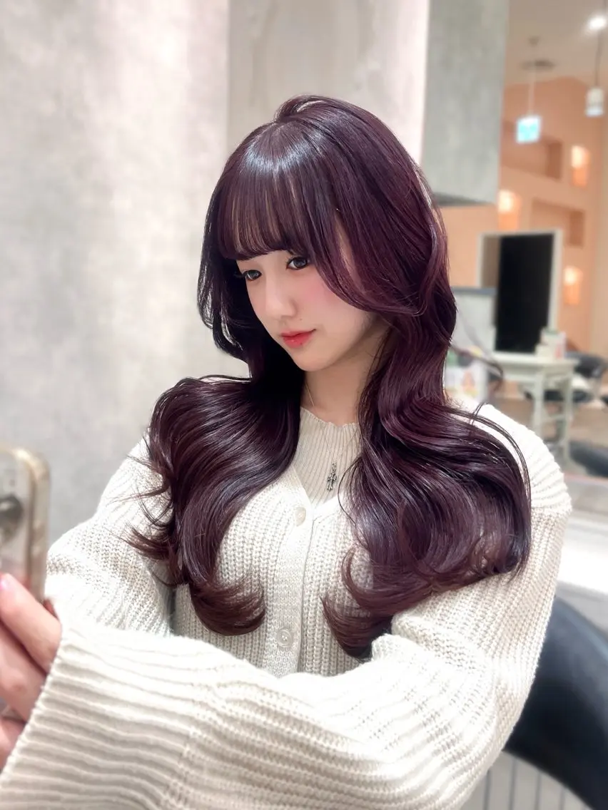 カラー 髪質改善 カット ヘアカラー トリートメント トレンド韓国モテヘア Natsuki🌛のヘアスタイル