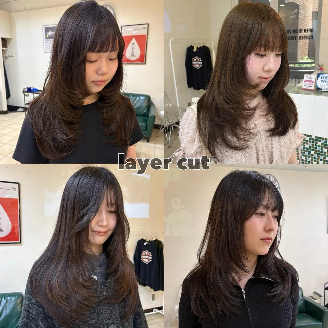 ミディアム くびれヘア 顔周りカット レイヤーカット カット トリートメント ボブパーマ/ スズキユウナのヘアスタイル