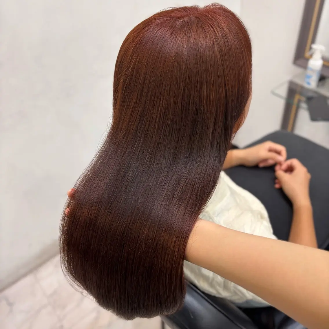 🧸ブリーチなしダブルカラー+髪質改善トリートメントの写真