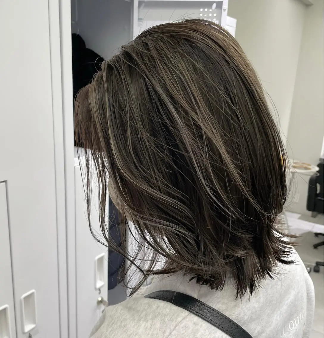 ミディアム カラー カット ヘアカラー piLLon/ RYUKAのヘアスタイル