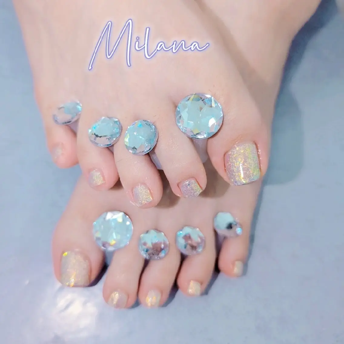 ネイル ワンカラーネイル フットネイル Milana 川瀬のネイルデザイン
