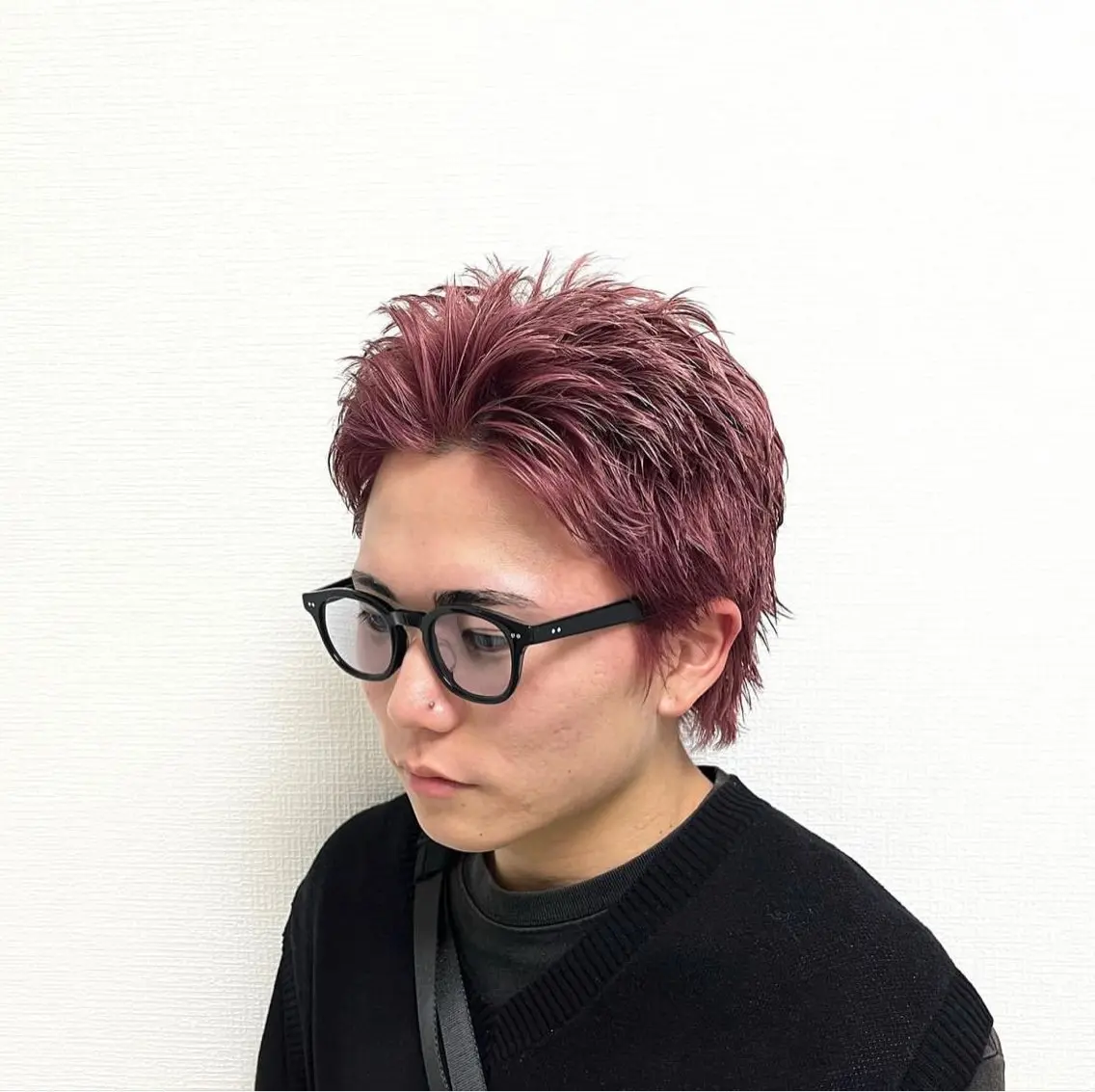 ショート カラー パーマ メンズ カット パーマ ヘアセット 🔥メンズ 特化🔥菊水皐暉🔥のヘアスタイル