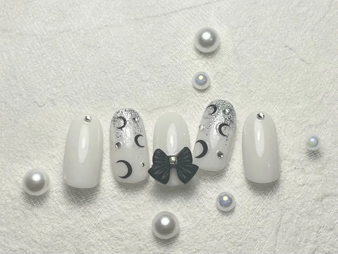 ネイル オーロラネイル ブルー フットネイル フレンチネイル ジェルネイル kiki nail たまプラーザのネイルデザイン