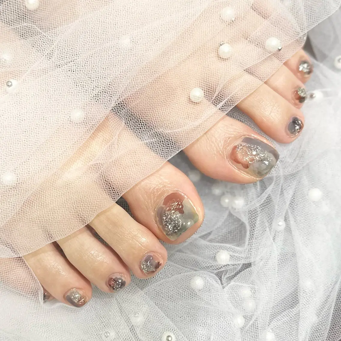 ネイル フットネイル nailsalon Lucetta.のネイルデザイン