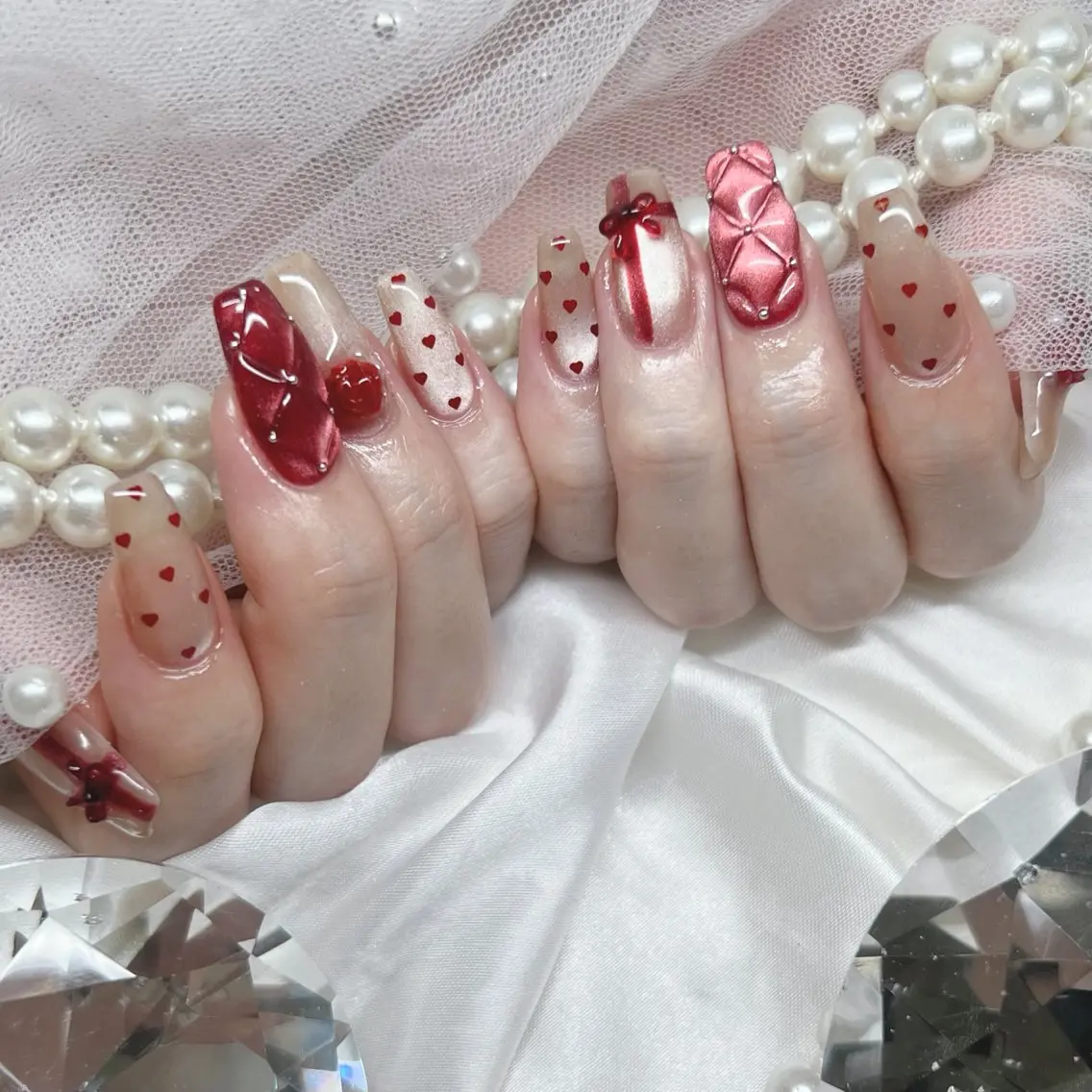 ロング ハンドネイル Bebe Rikaのネイルデザイン