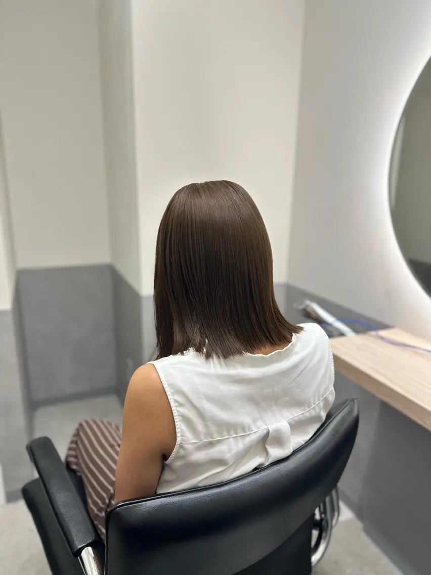 ミディアム カラー ヘアアレンジ ダブルカラー｜ なおき｜池袋美容師のヘアスタイル