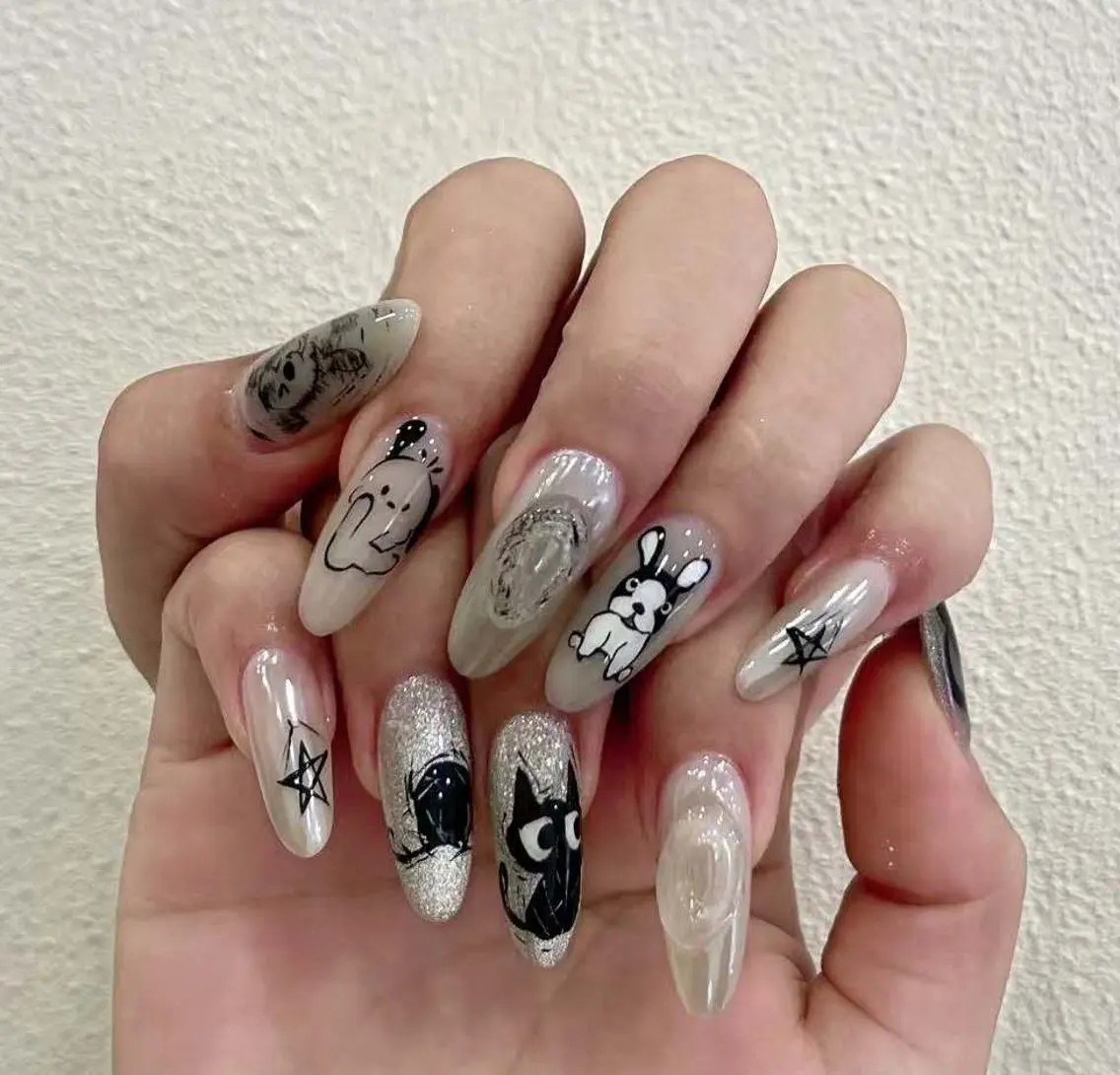 ネイル オーロラネイル フラワーネイル フットネイル フレンチネイル ジェルネイル ハンドネイル BabyYouMi nailのネイルデザイン