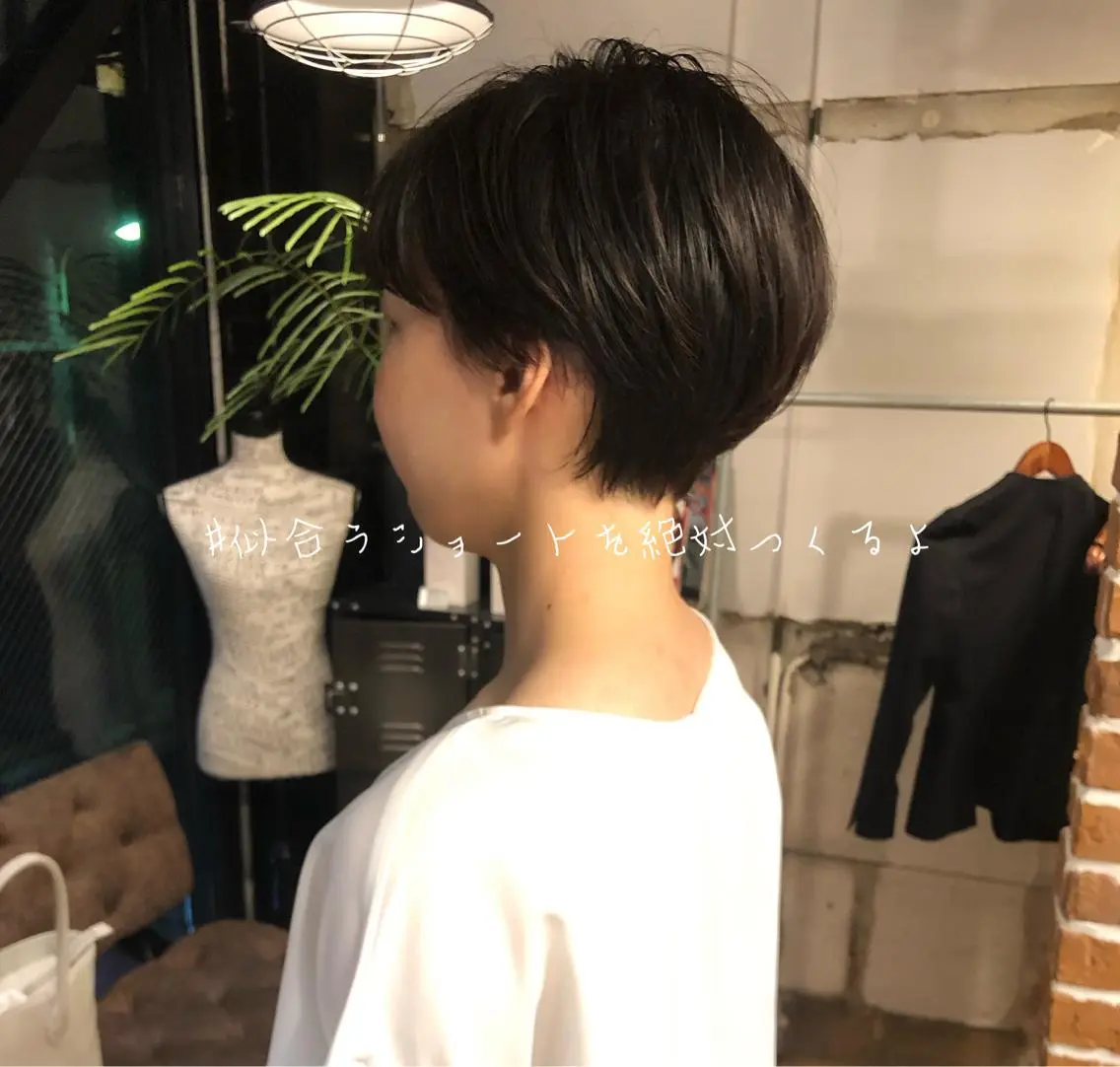 ショート 切りっぱなしボブ ボブ 外国人風カラー ハイライト レイヤーカット ショート職人 美容師【KENTA】のヘアスタイル
