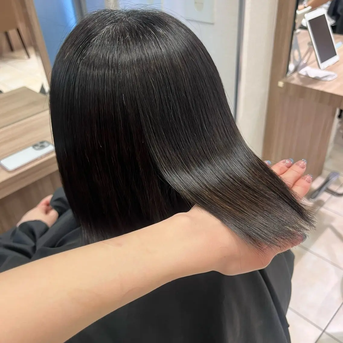 【日暮里唯一髪質改善💕】カット+シルクストレートの写真