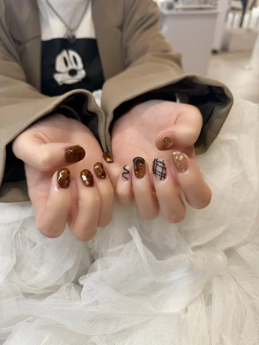 ネイル ハンドネイル 新井 ひなののネイルデザイン