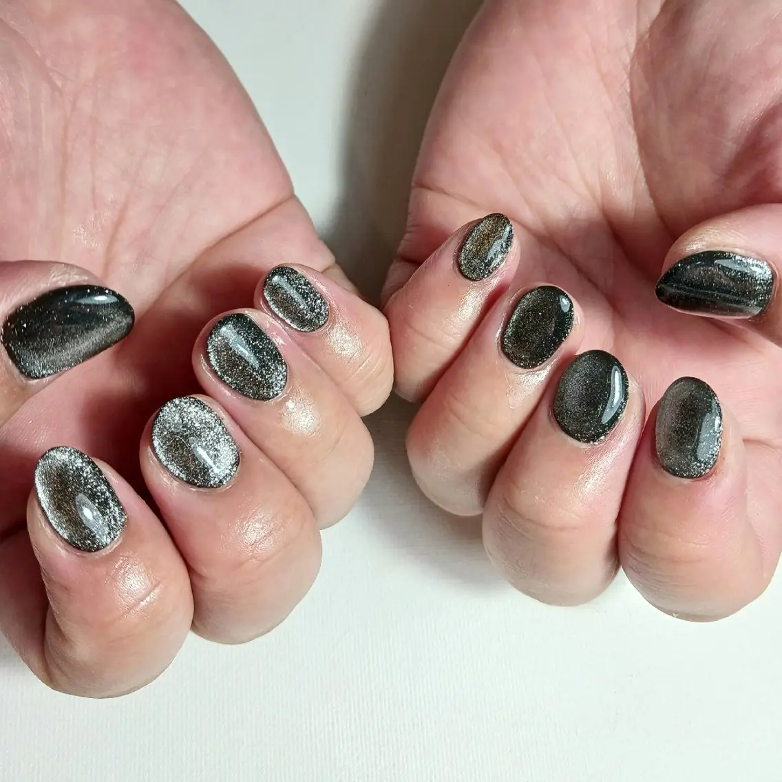 ネイル ジェルネイル マグネットネイル 持ち込み ワンカラーネイル シンプルネイル ハンドネイル owlnail /持込みデザイン専門のネイルデザイン