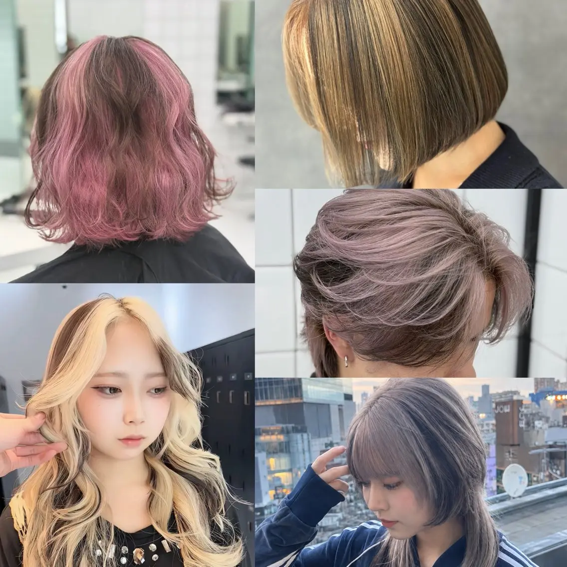 セミロング カラー ヘアカラー 渋谷ブリーチカラー/ デザインカラー/優希のヘアスタイル