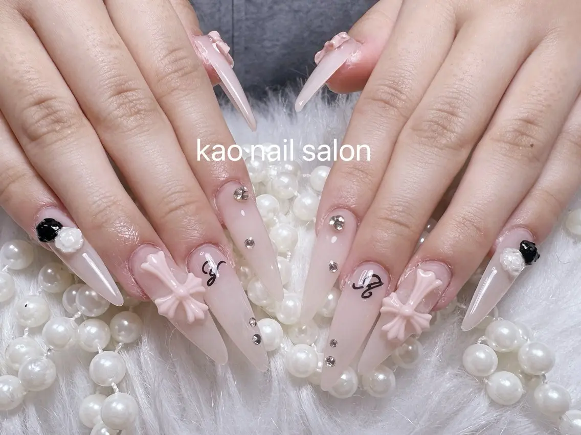 ネイル ハンドネイル kao nail マグネット/長さだしのネイルデザイン