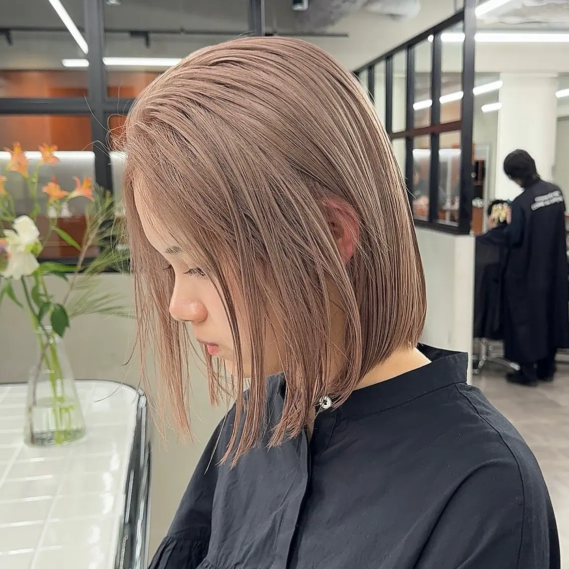 ミディアム カラー カット ヘアカラー トリートメント ブリーチ ハイトーン 特化🌈フジタハルキのヘアスタイル