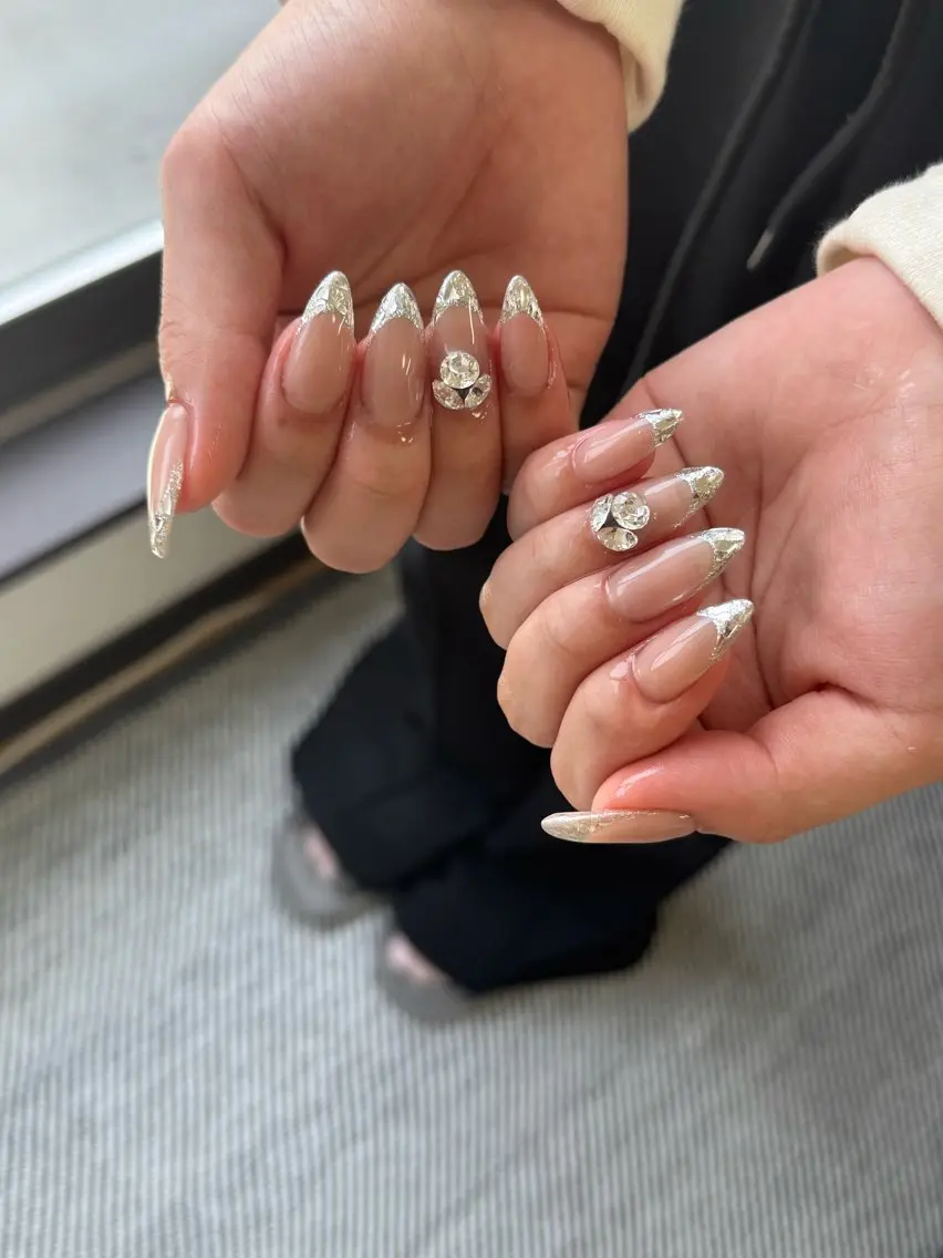 ネイル フレンチネイル ガラスフレンチ ハンドネイル LUNE NAILのその他イメージ