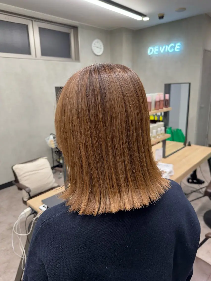 カラー ヘアアレンジ ボブ 縮毛矯正 トリートメント 💫きたはら りおん💫のヘアスタイル