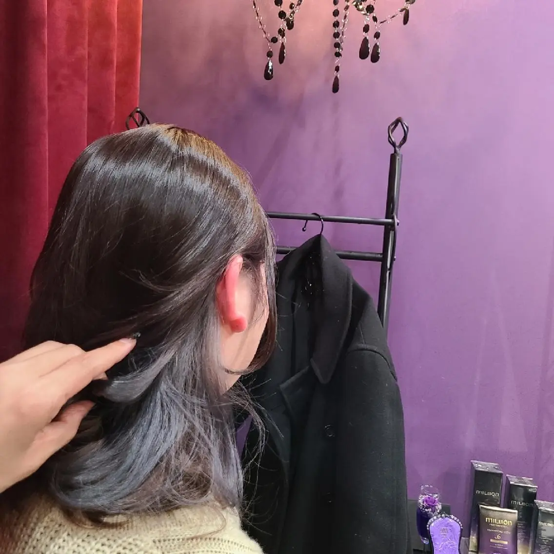 セミロング カット ヘアカラー トリートメント 渡辺 康行のヘアスタイル