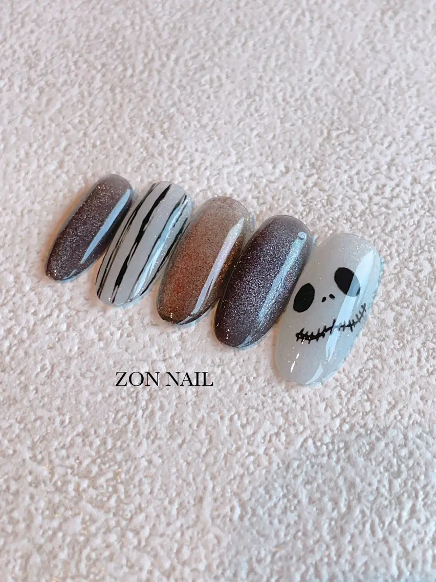 ネイル ハロウィン ZON NAIL 鹿嶋のネイルデザイン