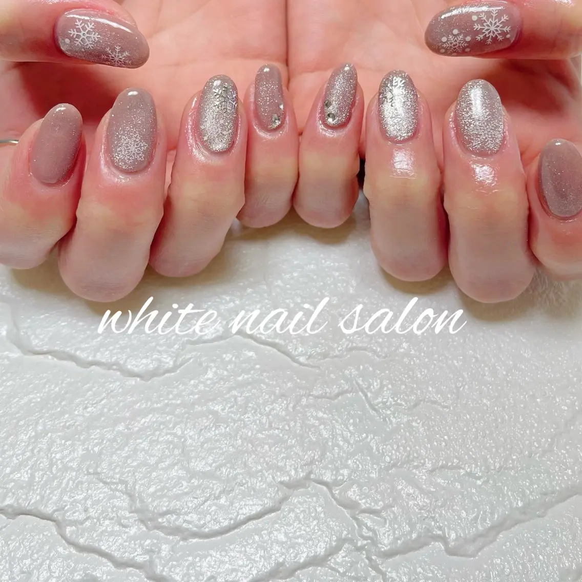 ネイル ラメ(グリッター) ハンドネイル white nail salonのネイルデザイン