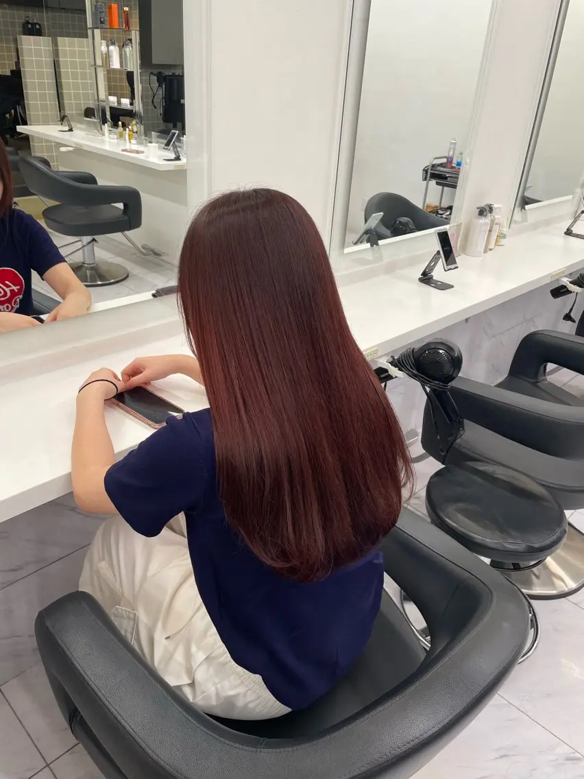 ロング カラー ヘアアレンジ ヘアカラー トリートメント ヘアセット 💗横浜美容室 💗HARUNAのヘアスタイル