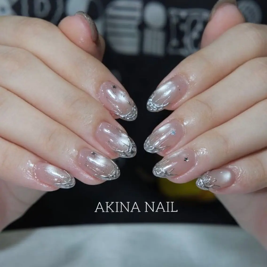 ミディアム ハンドネイル Akina Nail 亀戸のネイルデザイン