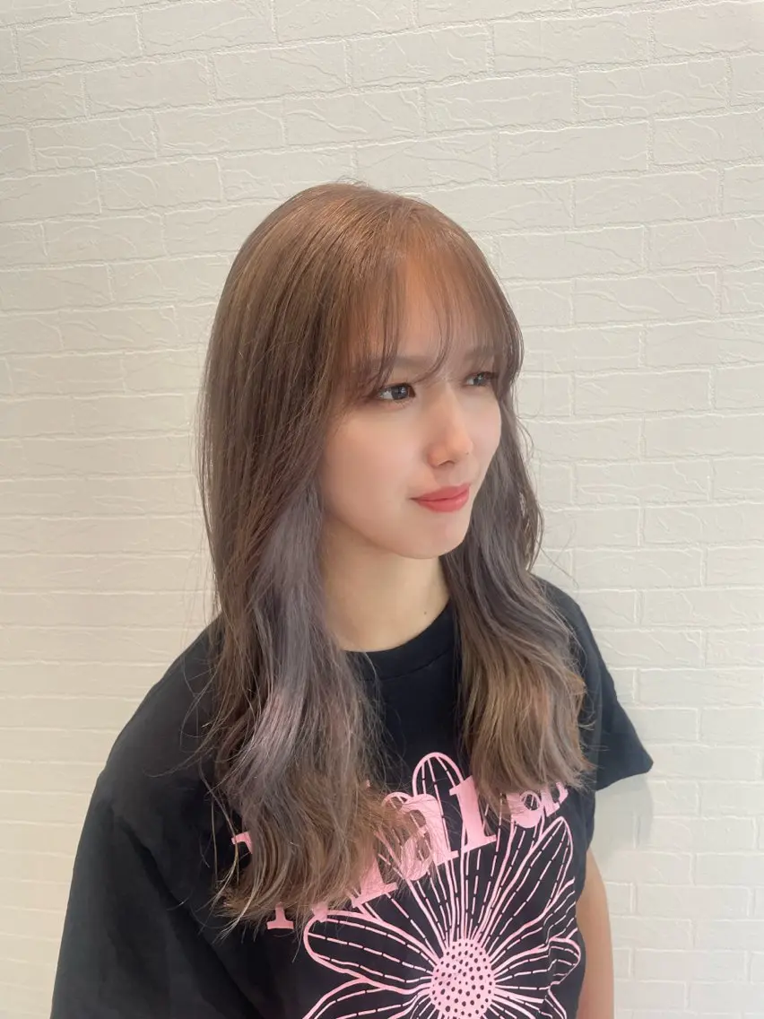 ロング カラー ヘアカラー トリートメント 💞暖色カラー 💞risaのヘアスタイル