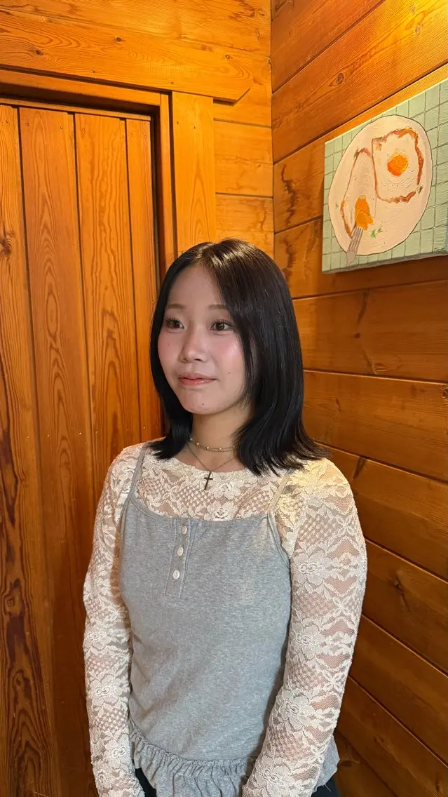 ミディアム DEPT 西川もかのヘアスタイル