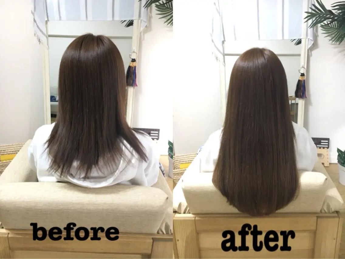 セミロング エクステ エクステ KA BUのヘアスタイル