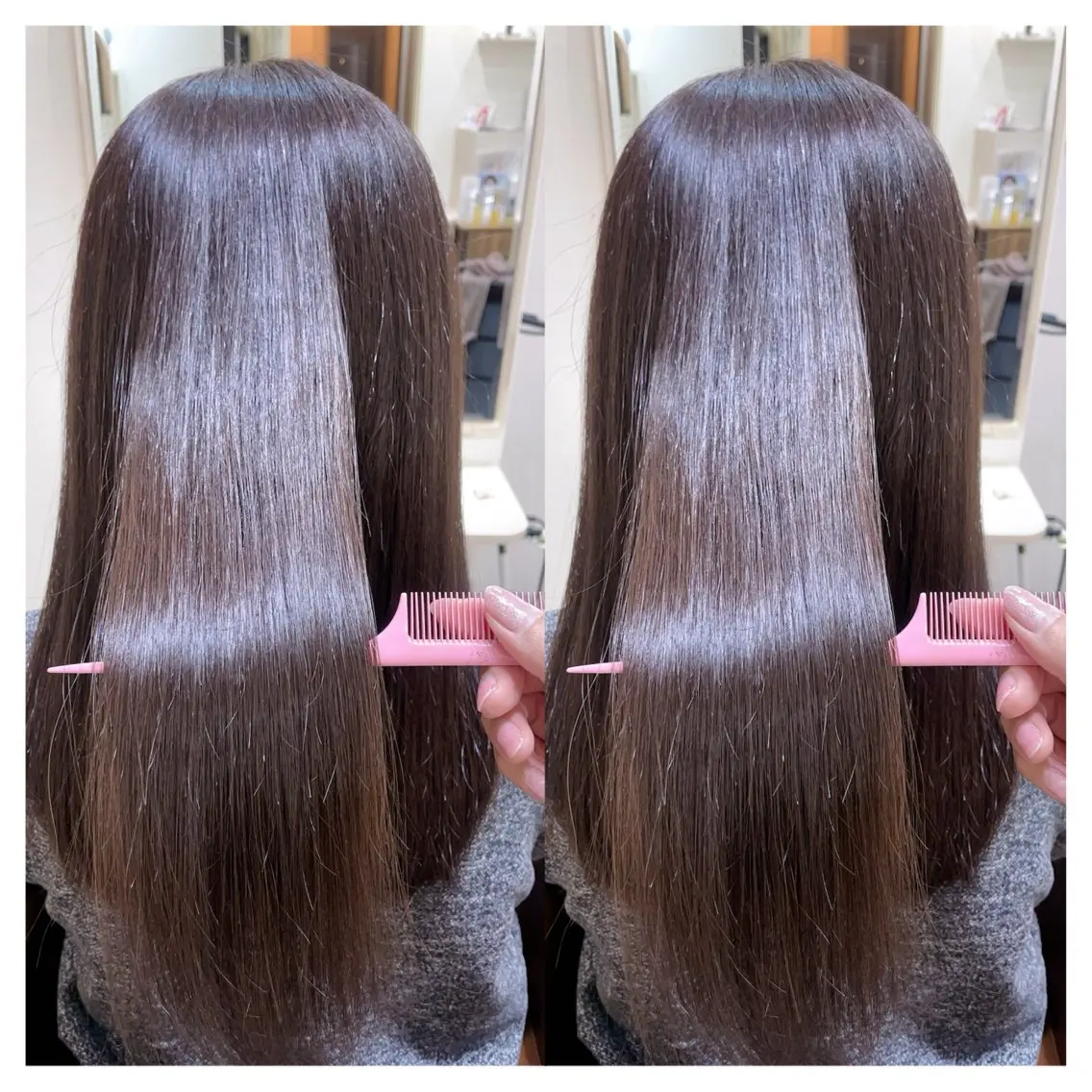 セミロング カラー カット ヘアカラー トリートメント 村山 茉衣のヘアスタイル