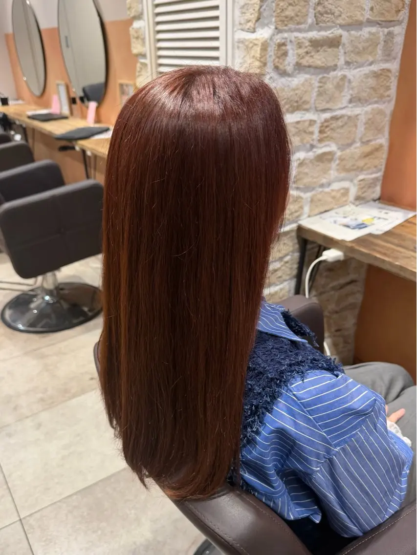 ロング カラー カット ヘアカラー トリートメント 松本 耀清のヘアスタイル