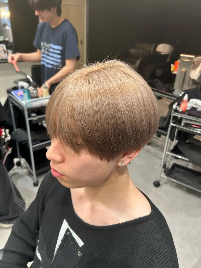 ショート カラー メンズ カット ヘアカラー 🌀メンズパーマ特化 名古屋/しゅうと🌀のヘアスタイル