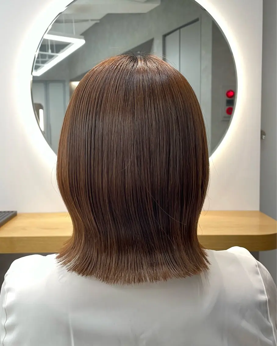 ショート ボブ くびれヘア 澤 佑華 🎀 透明感カラーのヘアスタイル