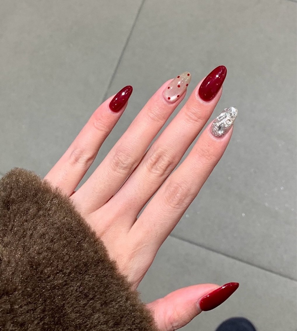 ネイル ハンドネイル H3 Nail Tsuki🦋💙のネイルデザイン