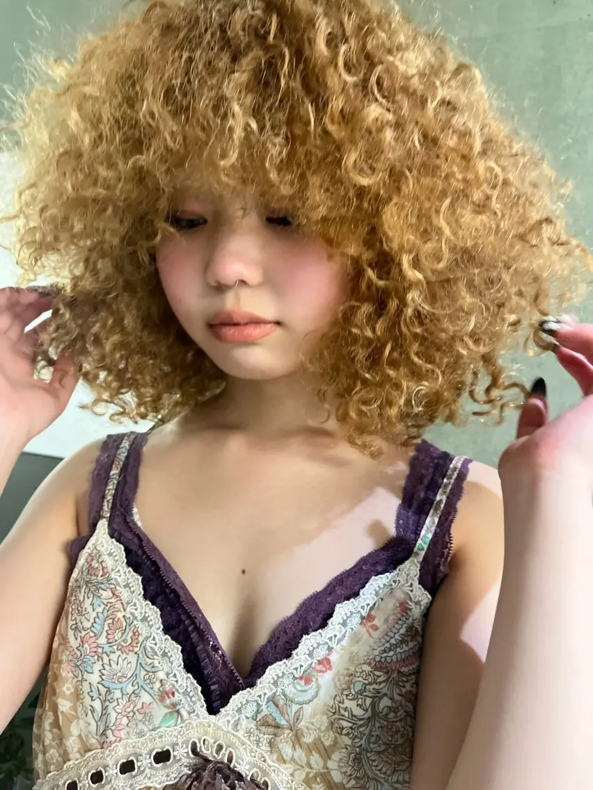 セミロング セミロングパーマ カット パーマ トリートメント 田中 里奈のヘアスタイル