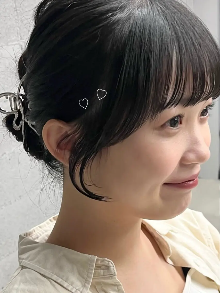 前髪+顔まわりカット&前髪+顔まわり縮毛矯正の写真